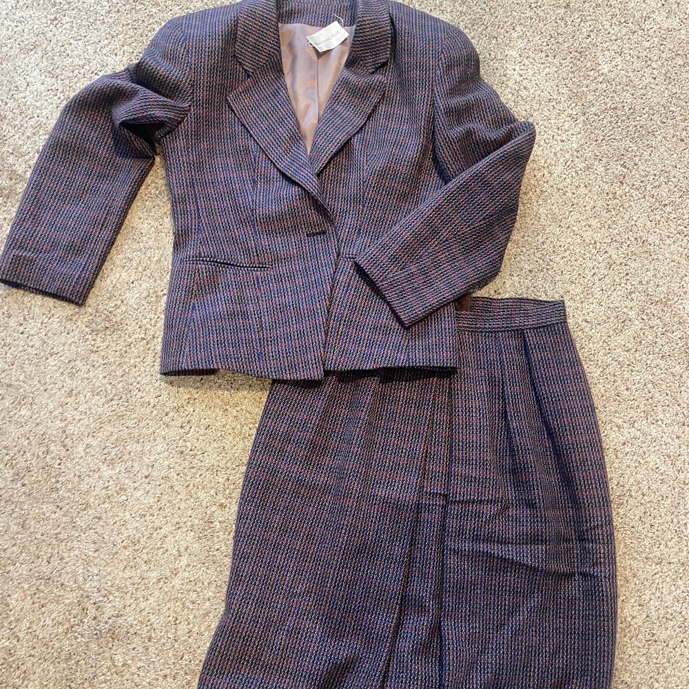 Vintage Kirkland Hall blazer & skirt set